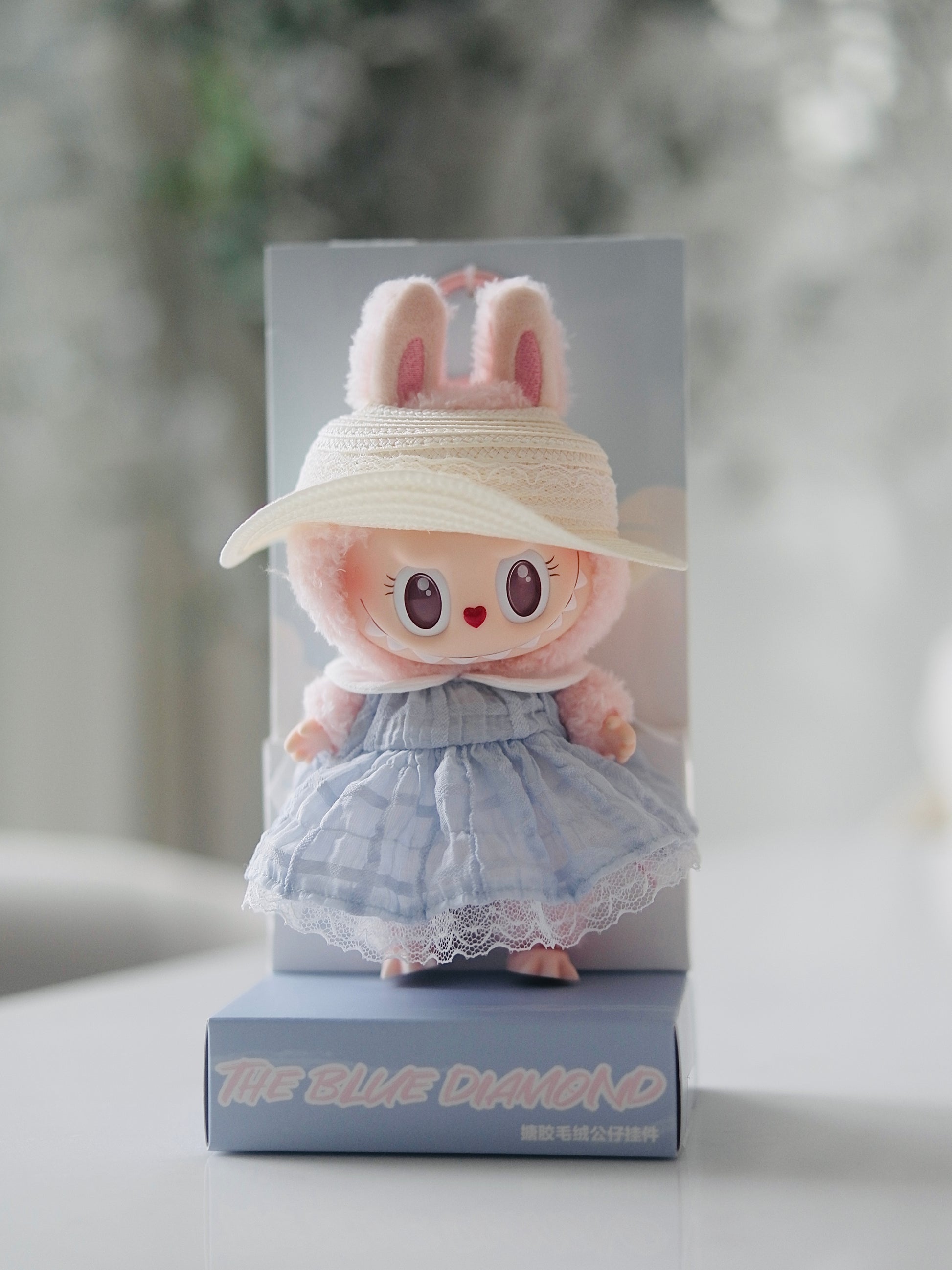 Labubu The Monsters Mokoko The Blue Diamon Summer Party (Pop Land Exclusive) Vinyl Plush Pendant