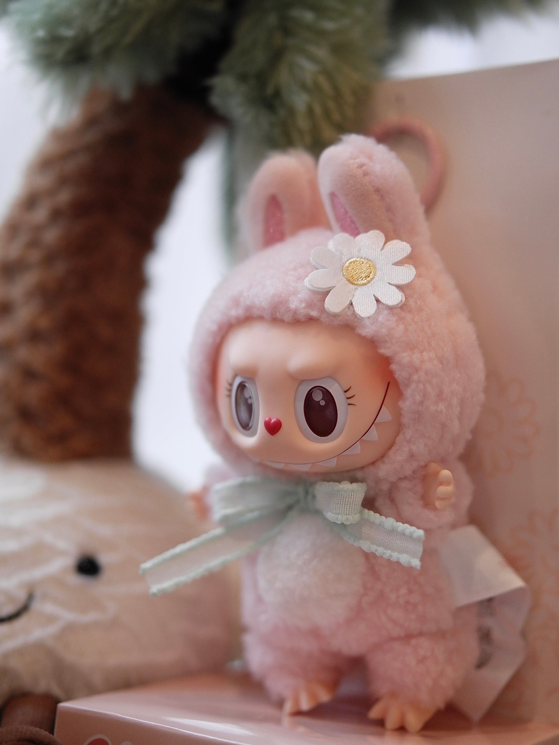 Labubu The Monsters Mokoko Close to Sweet Vinyl Plush Doll Pendant Hanging Card
