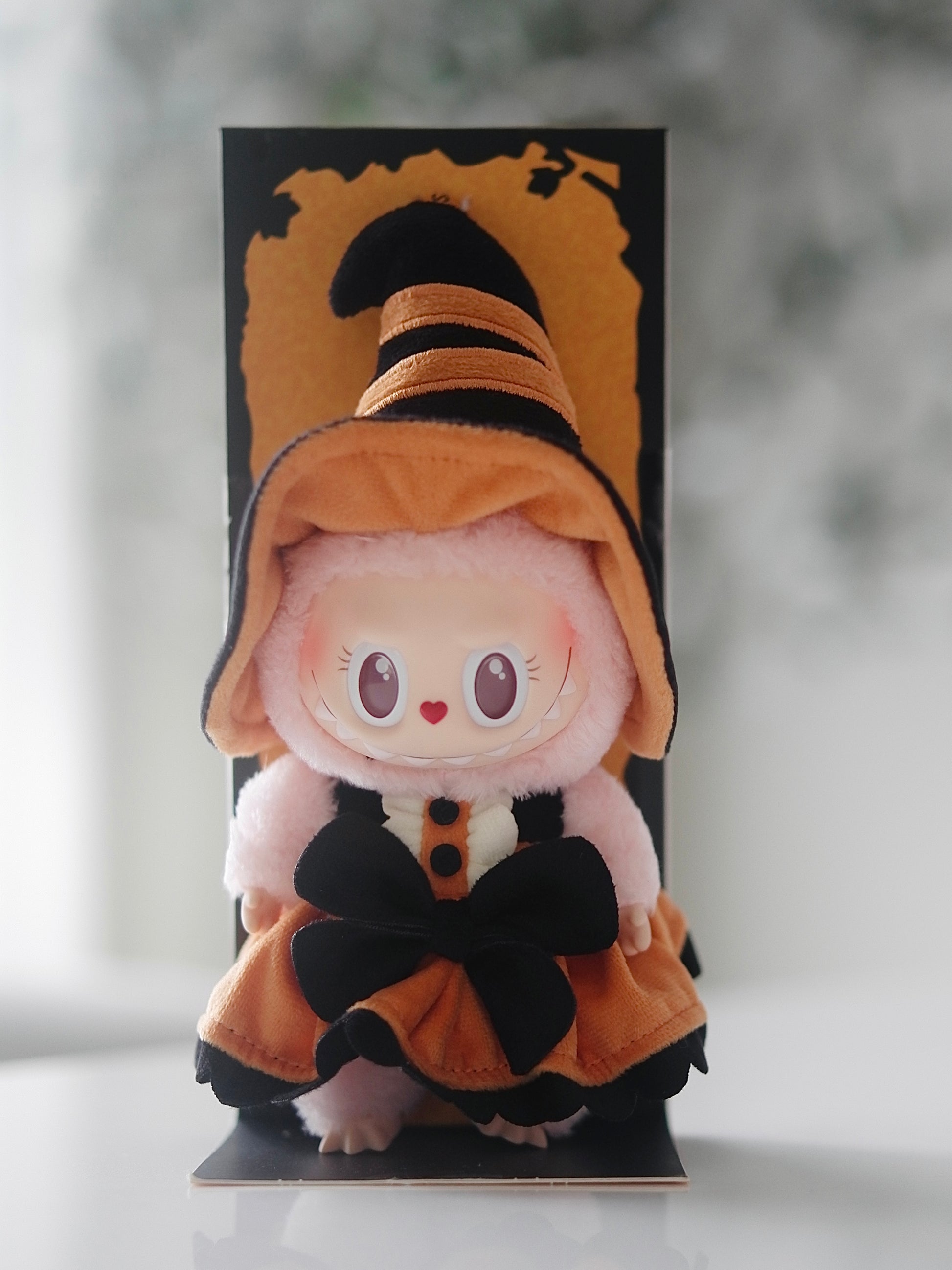 Labubu The Monsters Magic of Pumpkin Mokoko (Pop Land Exclusive) Vinyl Plush Pendant