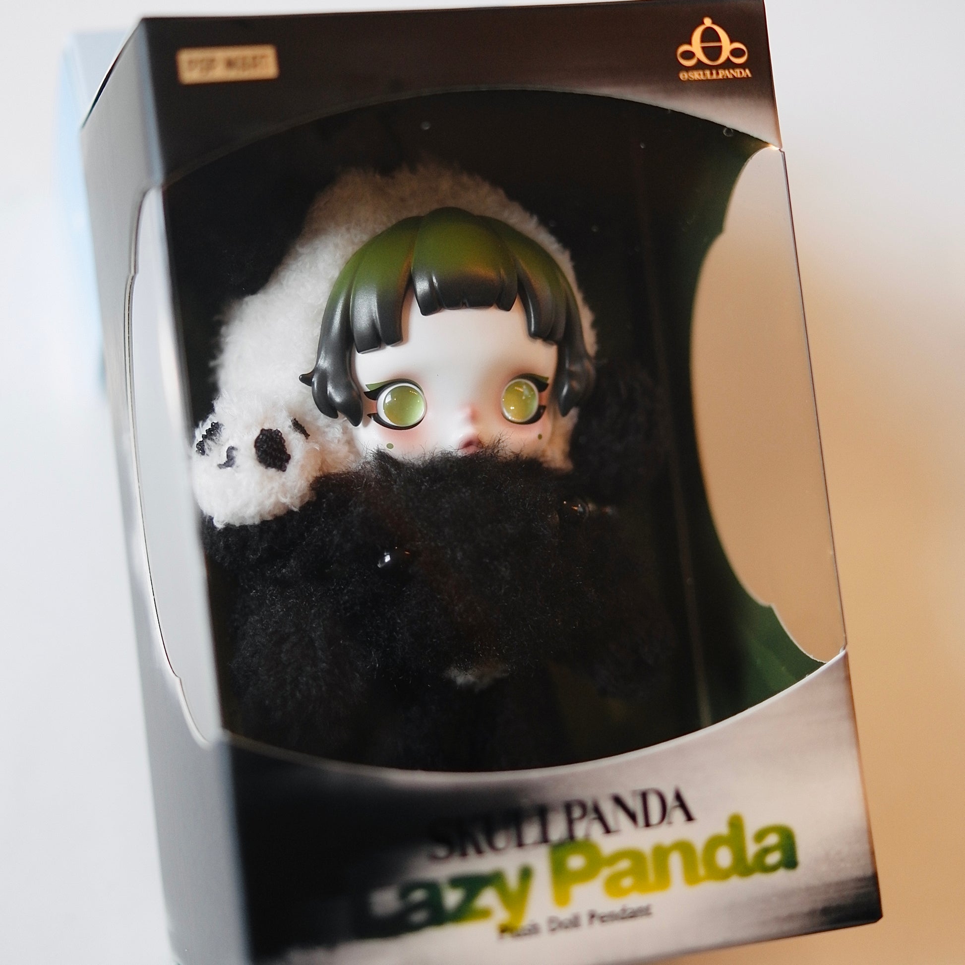 SKULLPANDA Lazy Panda Plush Doll Pendant Hanging Card