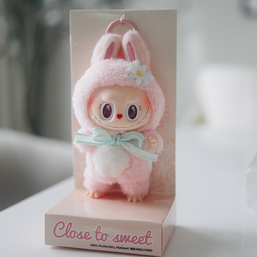 Labubu The Monsters Mokoko Close to Sweet Vinyl Plush Doll Pendant Hanging Card