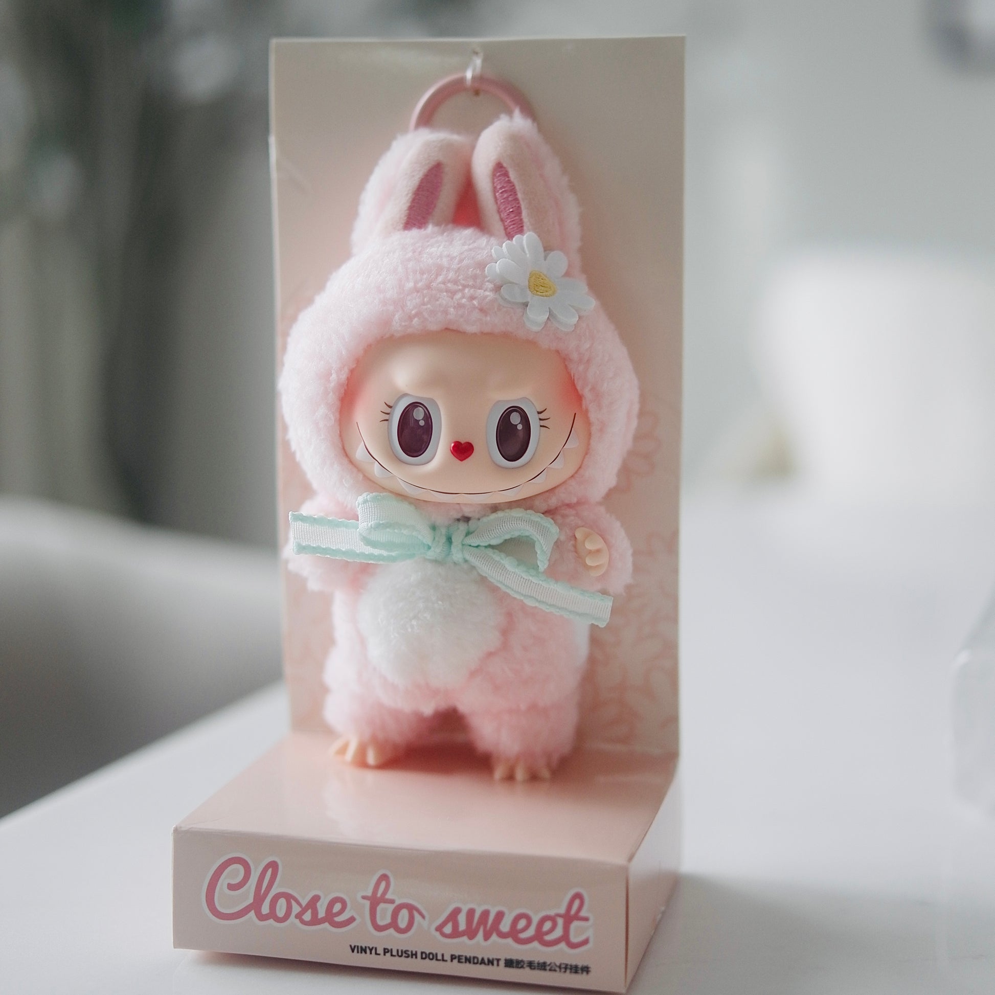 Labubu The Monsters Mokoko Close to Sweet Vinyl Plush Doll Pendant Hanging Card