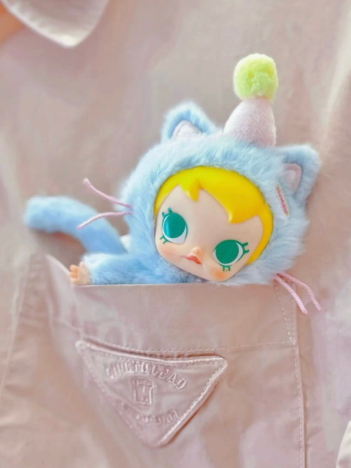 Baby Molly Pocket Friends Series-Feeling Blue Vinyl Plush Pendant