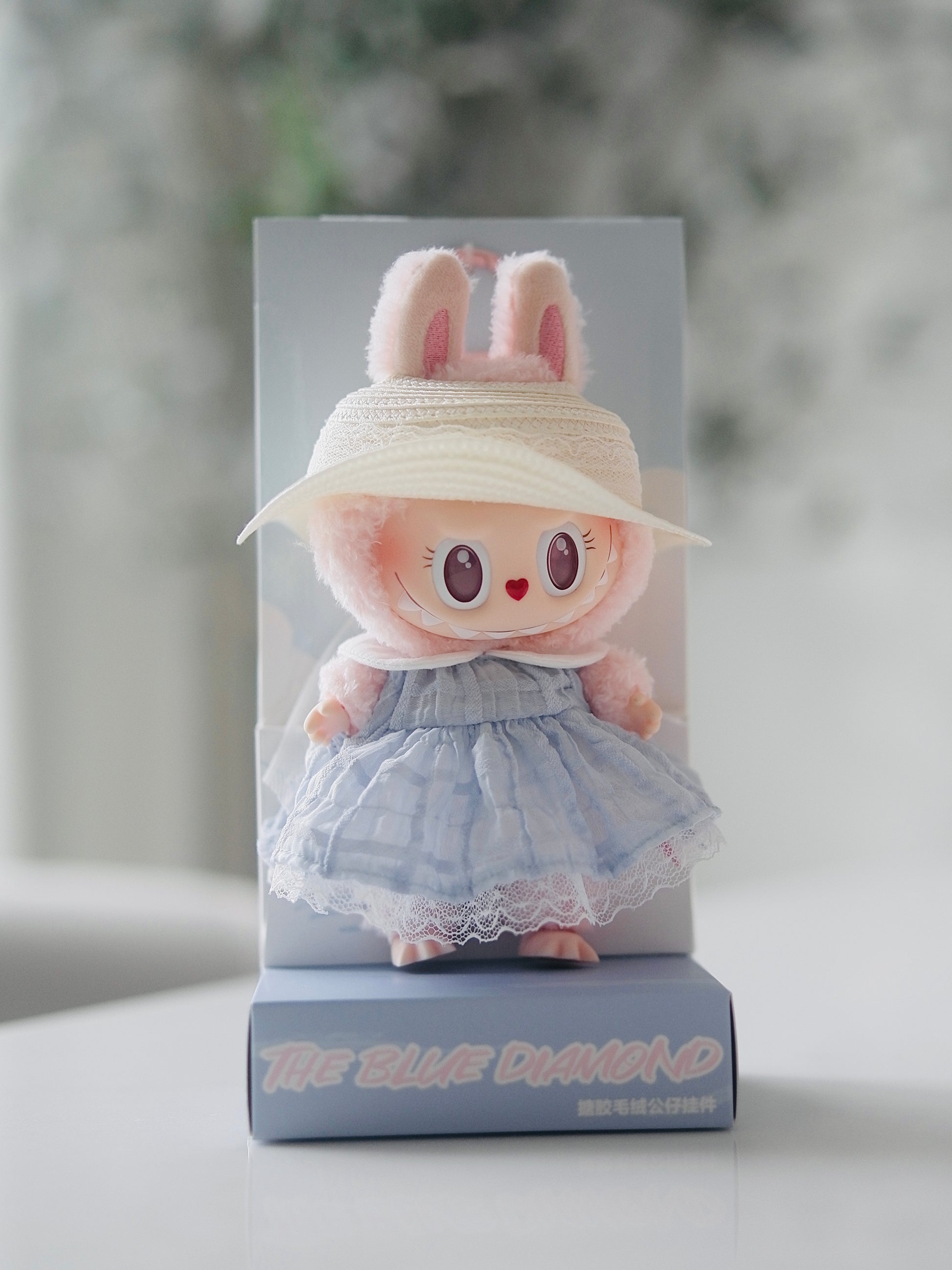 Labubu The Monsters Mokoko The Blue Diamon Summer Party (Pop Land Exclusive) Vinyl Plush Pendant