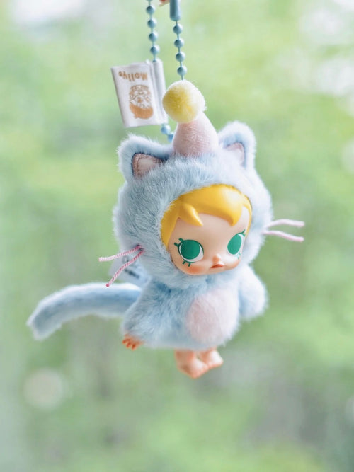 Baby Molly Pocket Friends Series-Feeling Blue Vinyl Plush Pendant