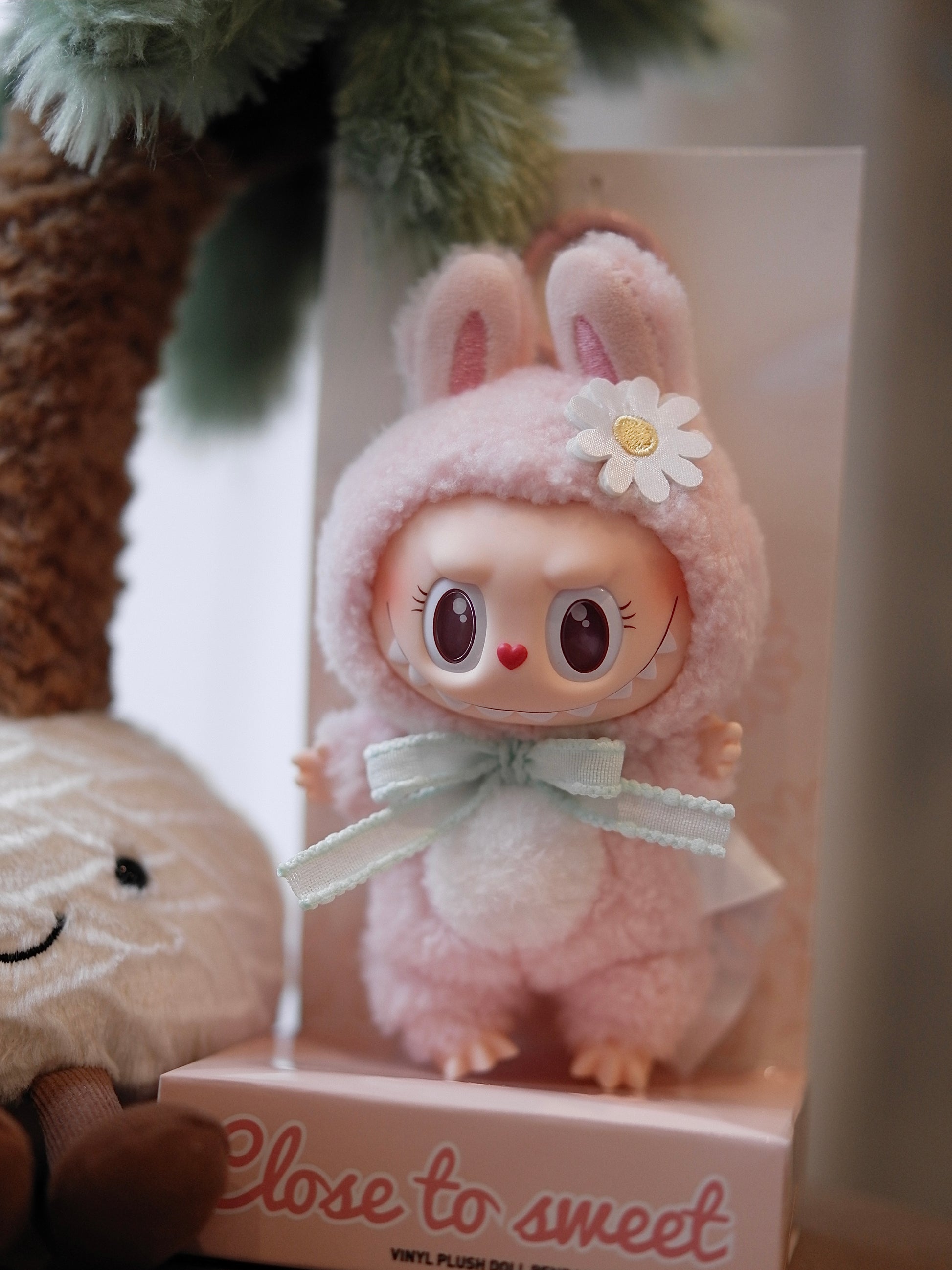 Labubu The Monsters Mokoko Close to Sweet Vinyl Plush Doll Pendant Hanging Card