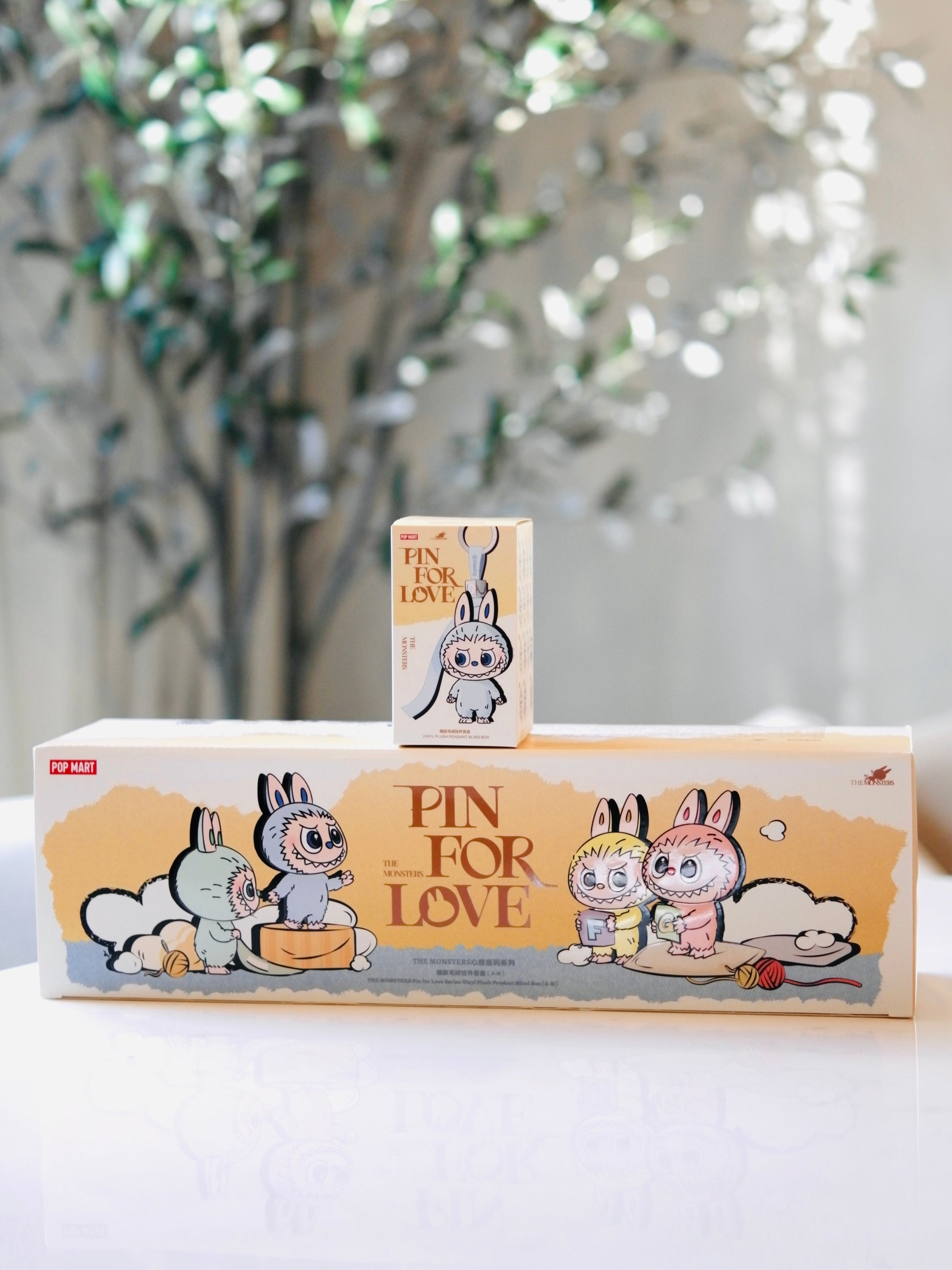 Labubu THE MONSTERS Pin for Love Series-Vinyl Plush Pendant Single Blind Box (A-M) Keychain
