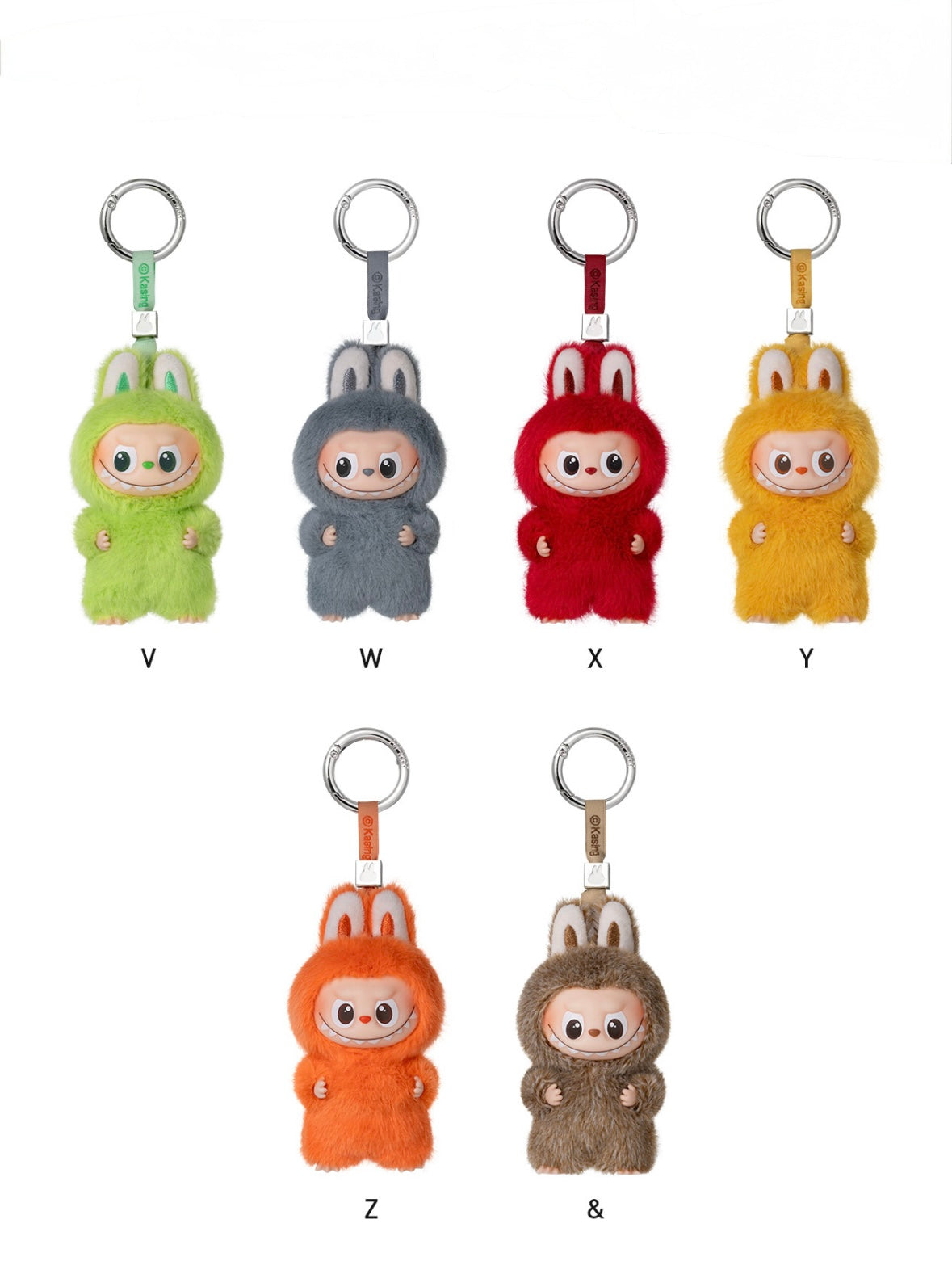 Labubu THE MONSTERS Pin for Love Series-Vinyl Plush Pendant Single Blind Box (N-Z) Keychain