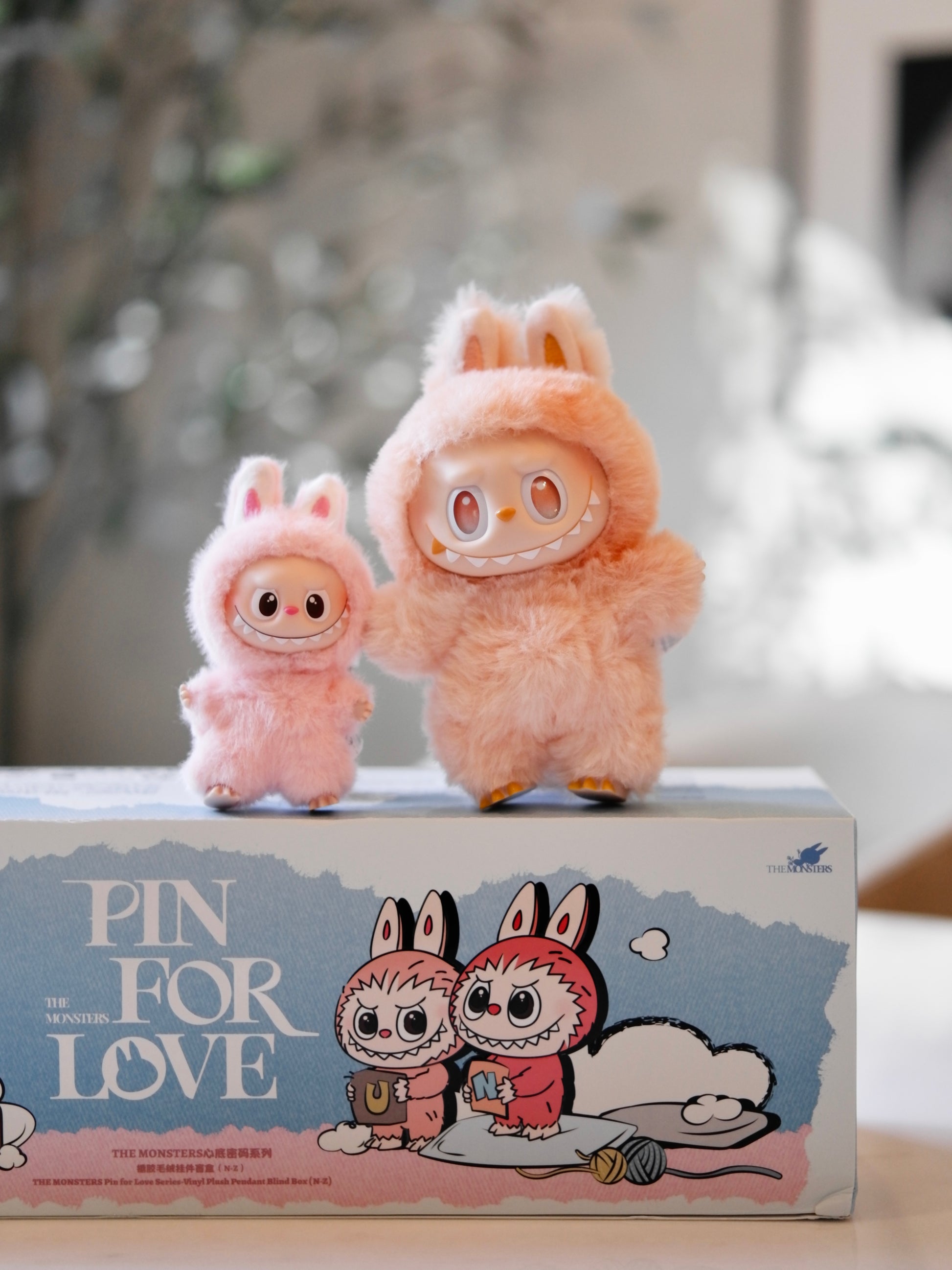Labubu THE MONSTERS Pin for Love Series-Vinyl Plush Pendant Single Blind Box (N-Z) Keychain