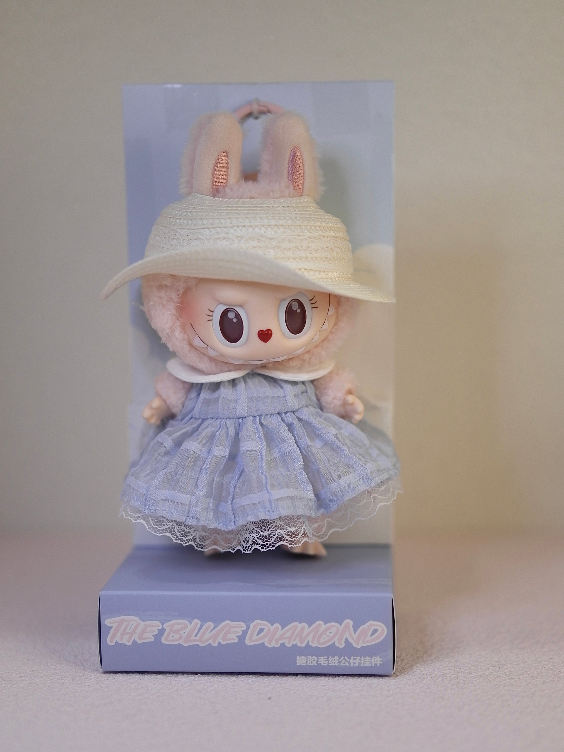 Labubu The Monsters Mokoko The Blue Diamon Summer Party (Pop Land Exclusive) Vinyl Plush Pendant
