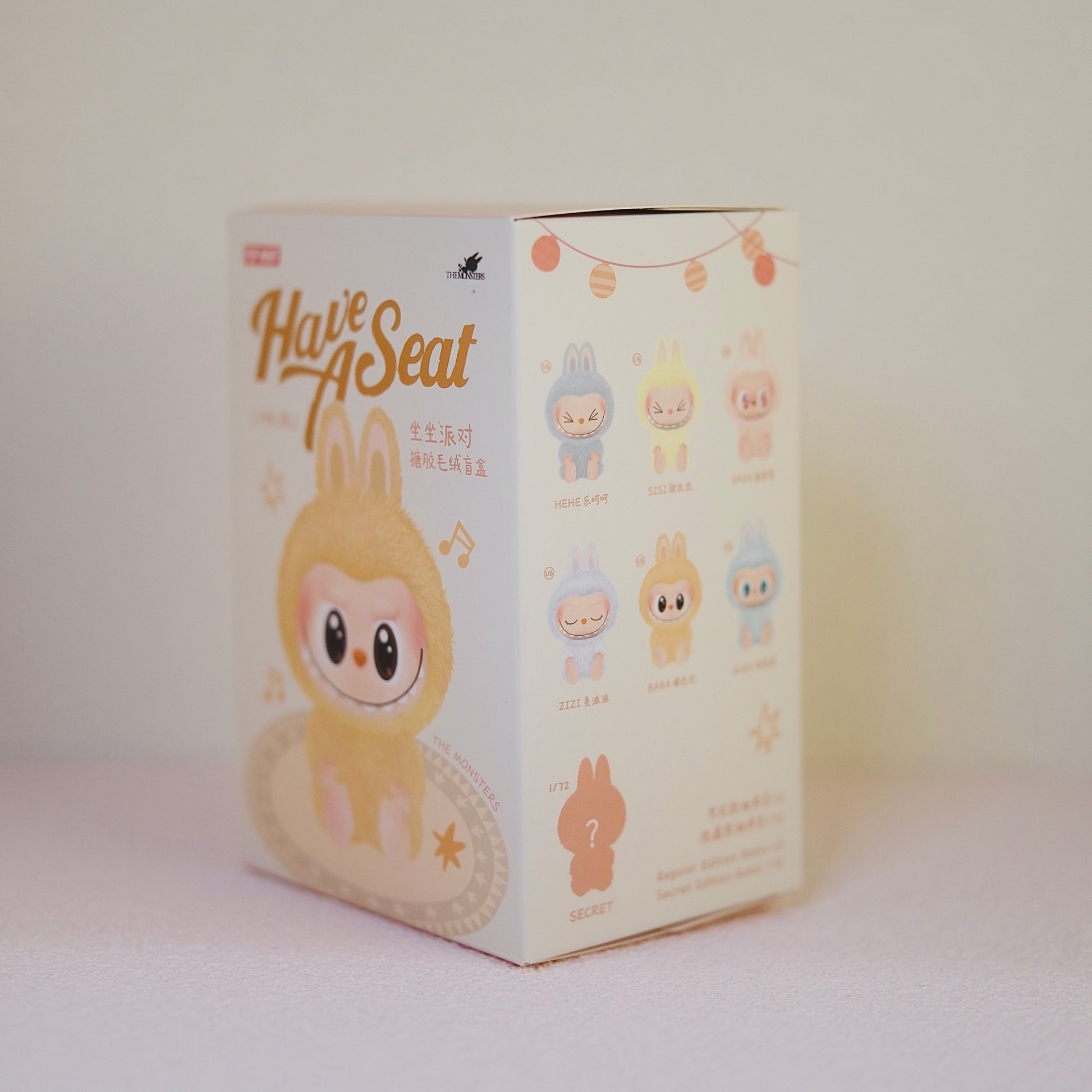 Labubu The Monsters - Have A Seat BABA Vinyl Plush Blind Box