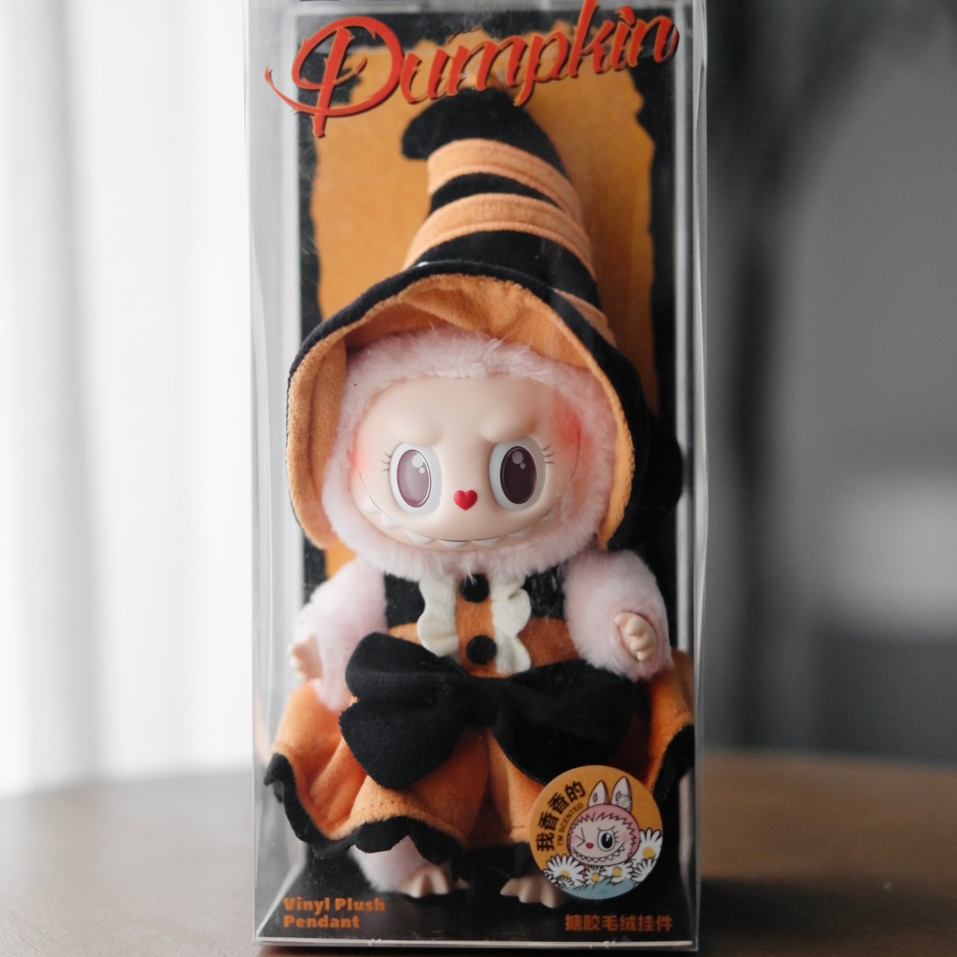 Labubu The Monsters Magic of Pumpkin Mokoko (Pop Land Exclusive) Vinyl Plush Pendant