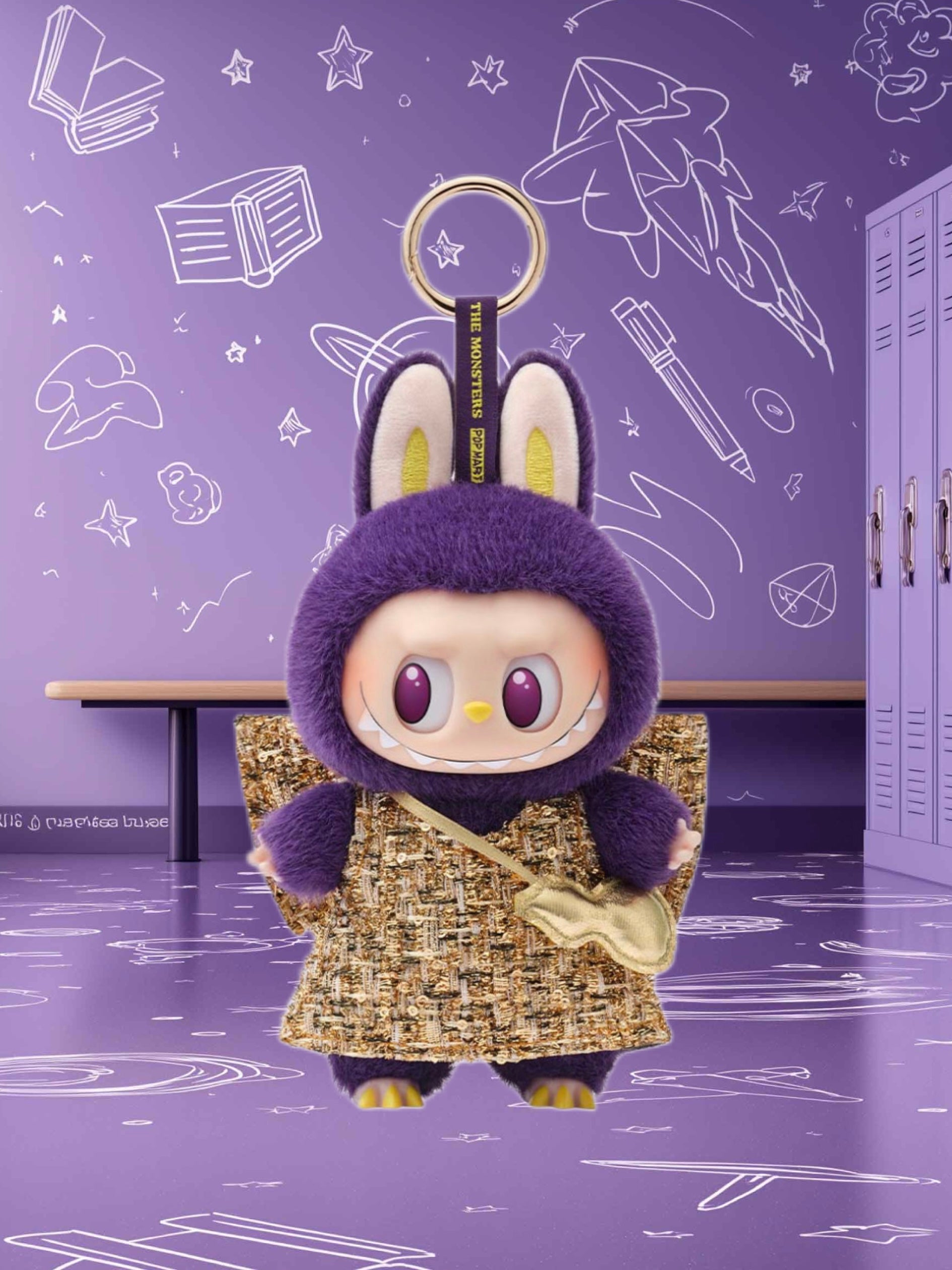 Labubu The Monsters x PRONOUNCE - Wings of Fortune Vinyl Plush Hanging Card